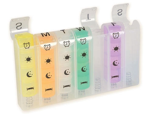 Pop up 7 Day Pill Storage Box